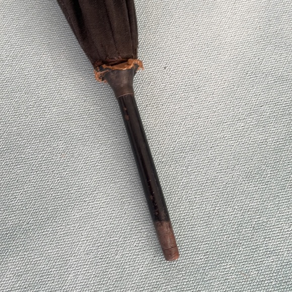 Vintage Umbrella Parasol Wooden Handle - Picture 5 of 10